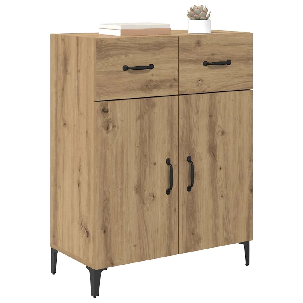 Credenza-Buffet-Armadio da cucina Rovere artigianale 69,5 x 34 x 90 cm Legno multistrato 863143