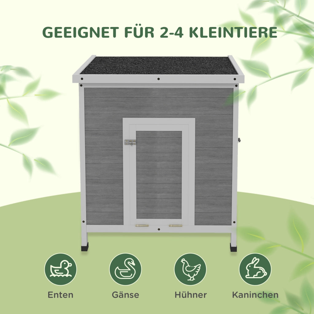 Pollaiolo in Legno con Tetto ¨C zephmum ¨C 63x82x76 cm