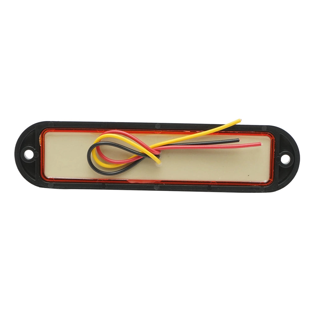 Lampada laterale  slim gialla con LED, 12-24V, gialla, 160x36 mm, Breckner Germany, modello FR1286Y