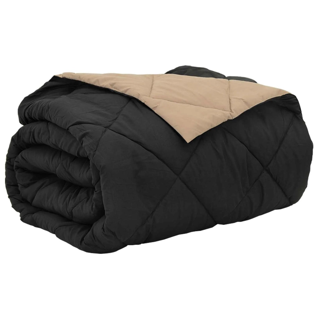 Duvet Estivo Nero e Talpa 240 x 200 cm Microfibra 42025492