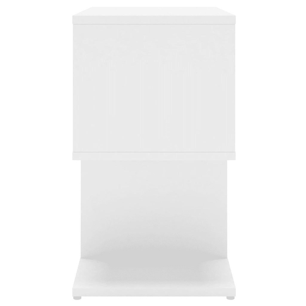 Comodini 2 pz Bianco 50x30x51,5 cm in Truciolato cod mxl 30829