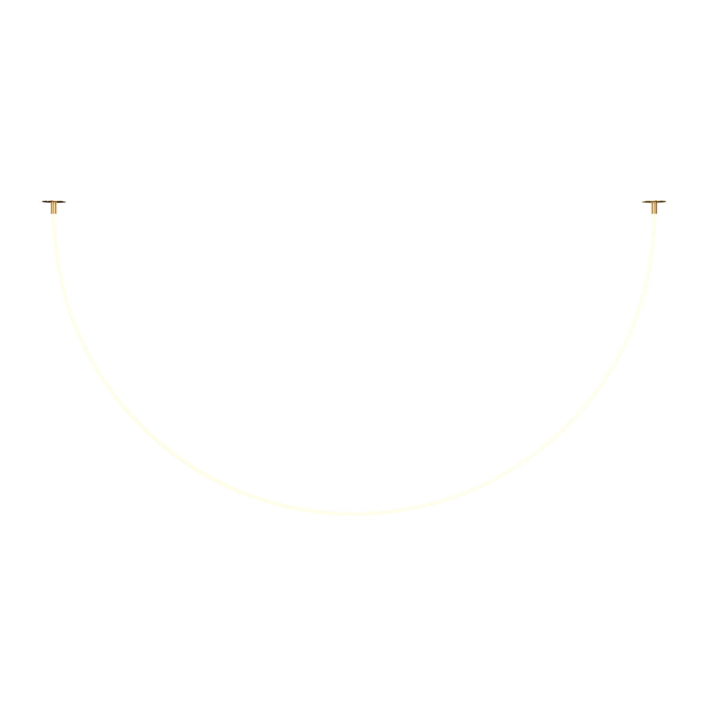 Maytoni Lampadario moderno Tau 1 luce LED integrato oro alluminio