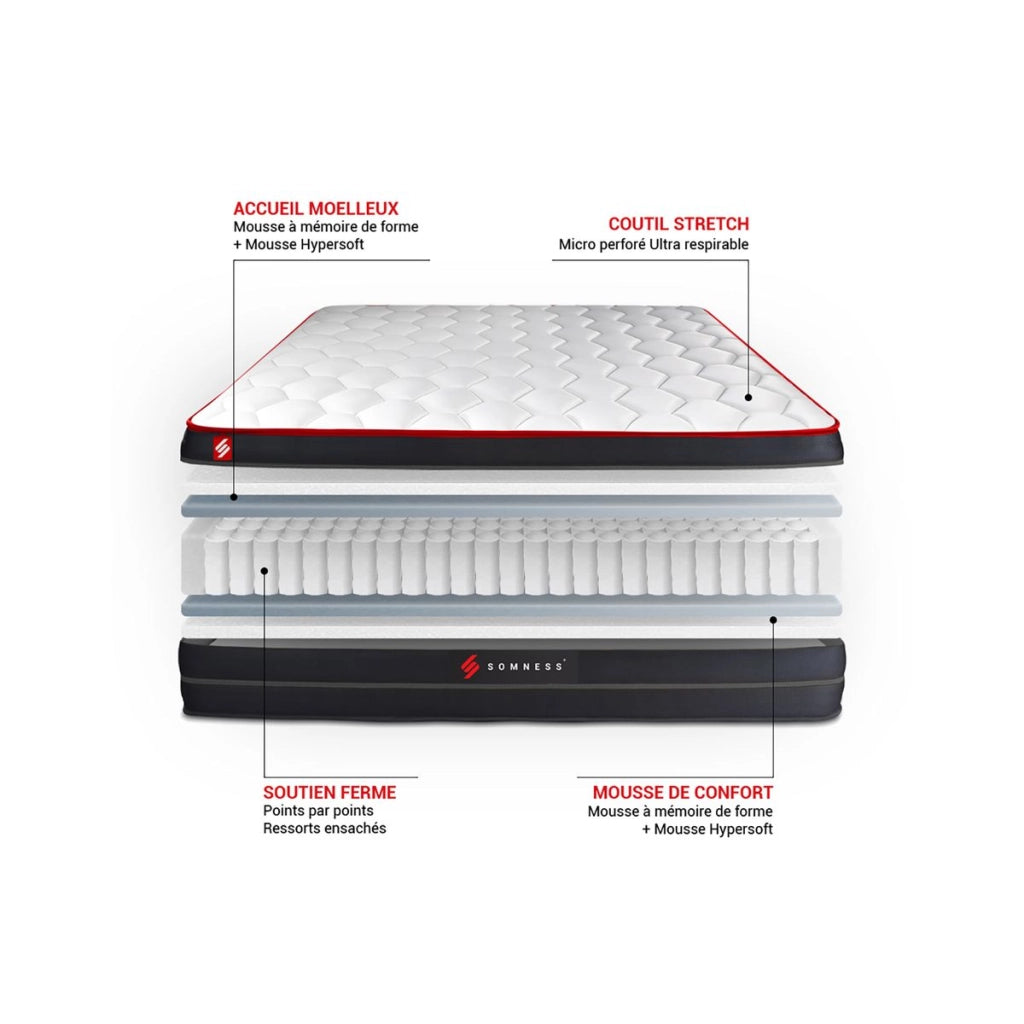 Set materasso e base 90x190 cm - Boost
