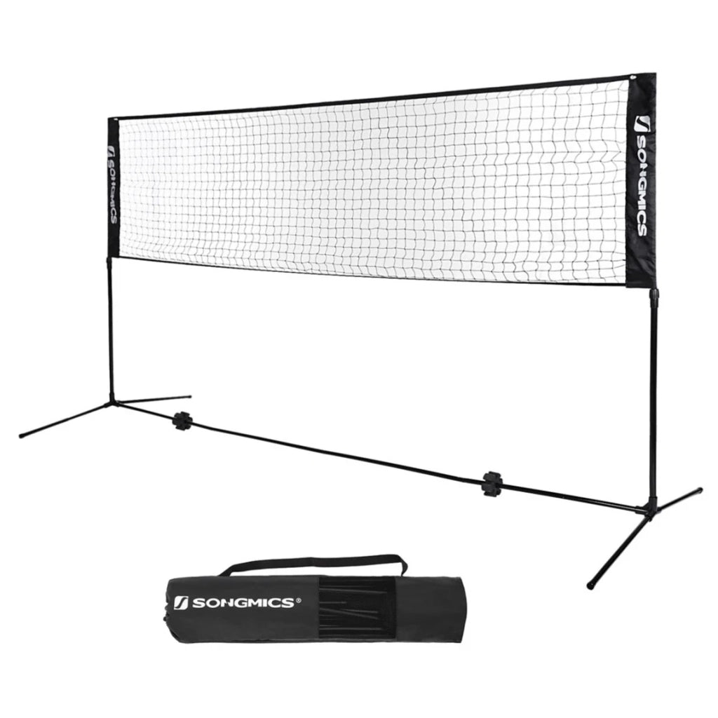 Rete tennis badminton su gambe regolabile in altezza da 90 a 155 cm (modello family) 4 mt 12_0002005