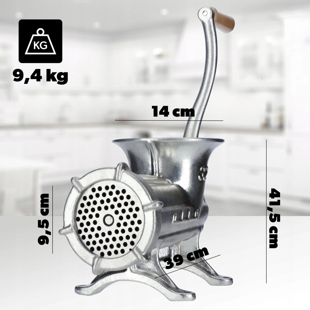 Tritacarne manuale in ghisa KADAX 32, modello Alfa, originale polacco.