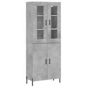 Buffet credenza cassettiera armadio mobile contenitore organizer cucina soggiorno salotto alto 69,5 x 34 x 180 cm legno ingegnerizzato grigio 02_0034530