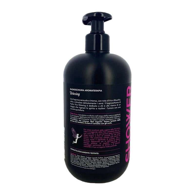 HYDRA VIVA BAGNOSCHIUMA RELAXING 750 ML ESTRATTO BIOLOGICO DI LAVANDA E FIORDALISO CON DOSATORE