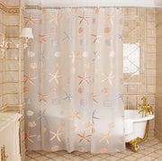 Gordino impermeabile per bagno in PEVA con griglia doccia e ganci 183 cm, tenda anti-muffa