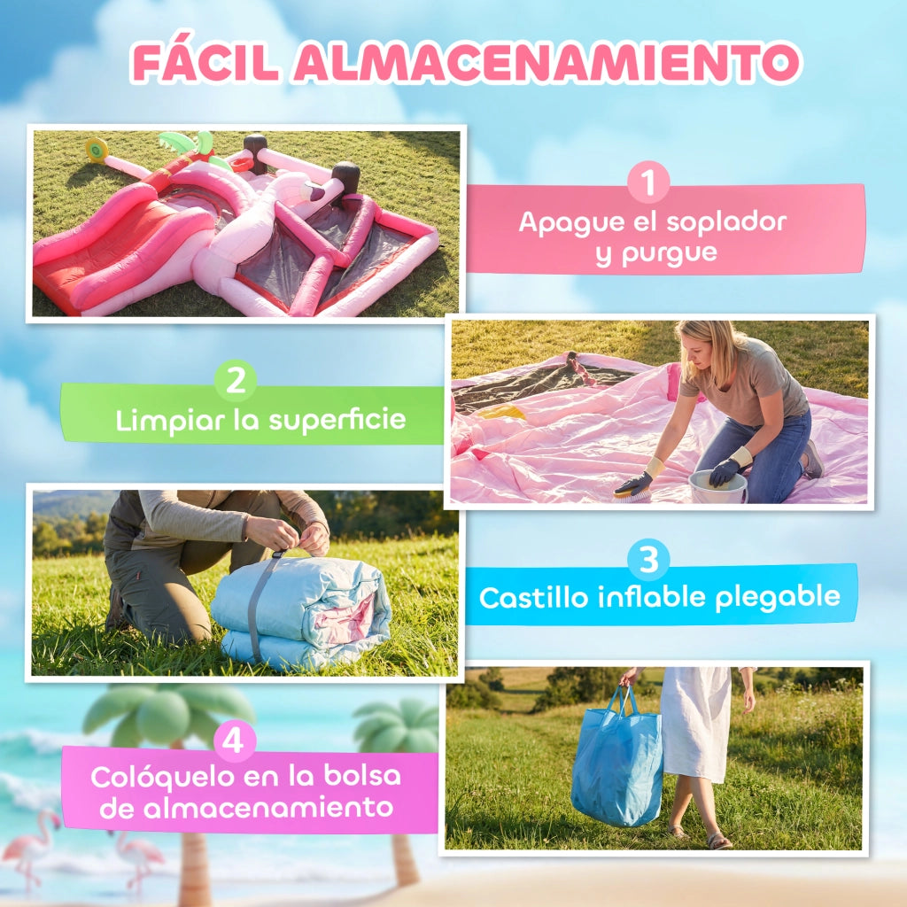 Castello Gonfiabile per Bambini ¨C Xylo ¨C con Scivolo Trampolino Piscina Palline Canestro 255x230x196cm