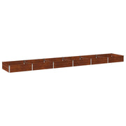 Letto rialzato da giardino Ruggine 480 x 80 x 24 cm cartone 8006523