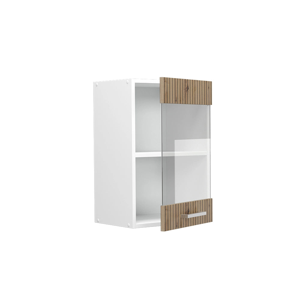 Vicco Mobile da cucina in vetro Rovere artigianale 40 cm