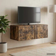 Mobile Porta TV da Muro 78,5 x 31 cm Rovere Fumo 898890