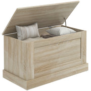 Cassa di legno per contenere giocattoli ¨C Zephmum ¨C 80x40x45 cm colore naturale