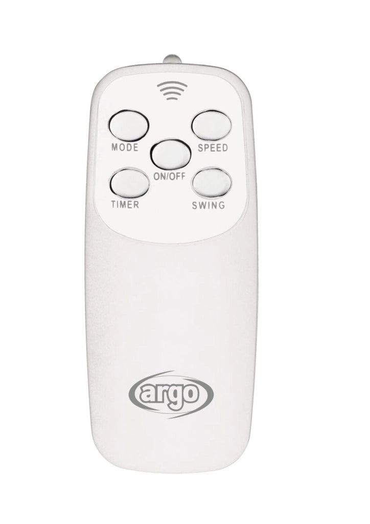 Argo Standy Evo White Ventilatore a Piantana con Telecomando e Design Moderno per un Comfort Ottimale