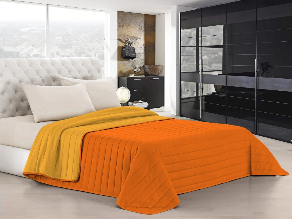 Trapuntino Doubleface Singolo 100gr Arancio/Giallo