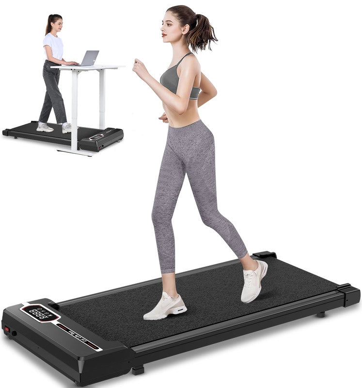 Tapis roulant, Tapis roulant da banco , Velocità regolabile 1-8KM/H, con telecomando e display LED, Tapis roulant domestico