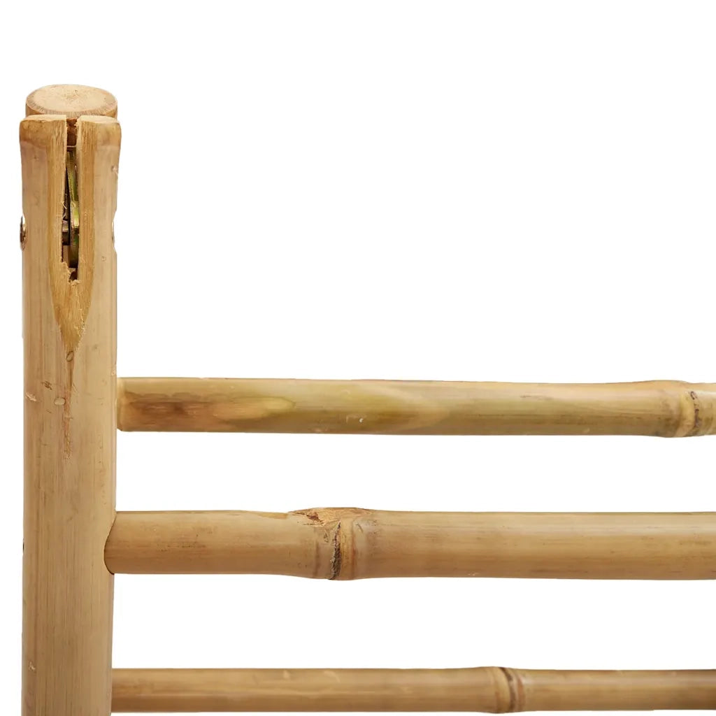 Scala Portasciugamani Doppia con 4 Pioli 90x50x100 cm in BambÃ¹