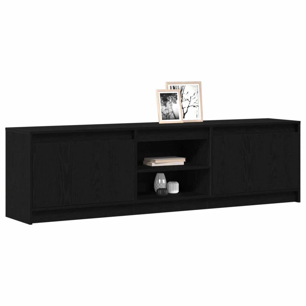 Unità TV 2 pcs Nero 180 x 34 x 50 cm Legno multistrato 3378506