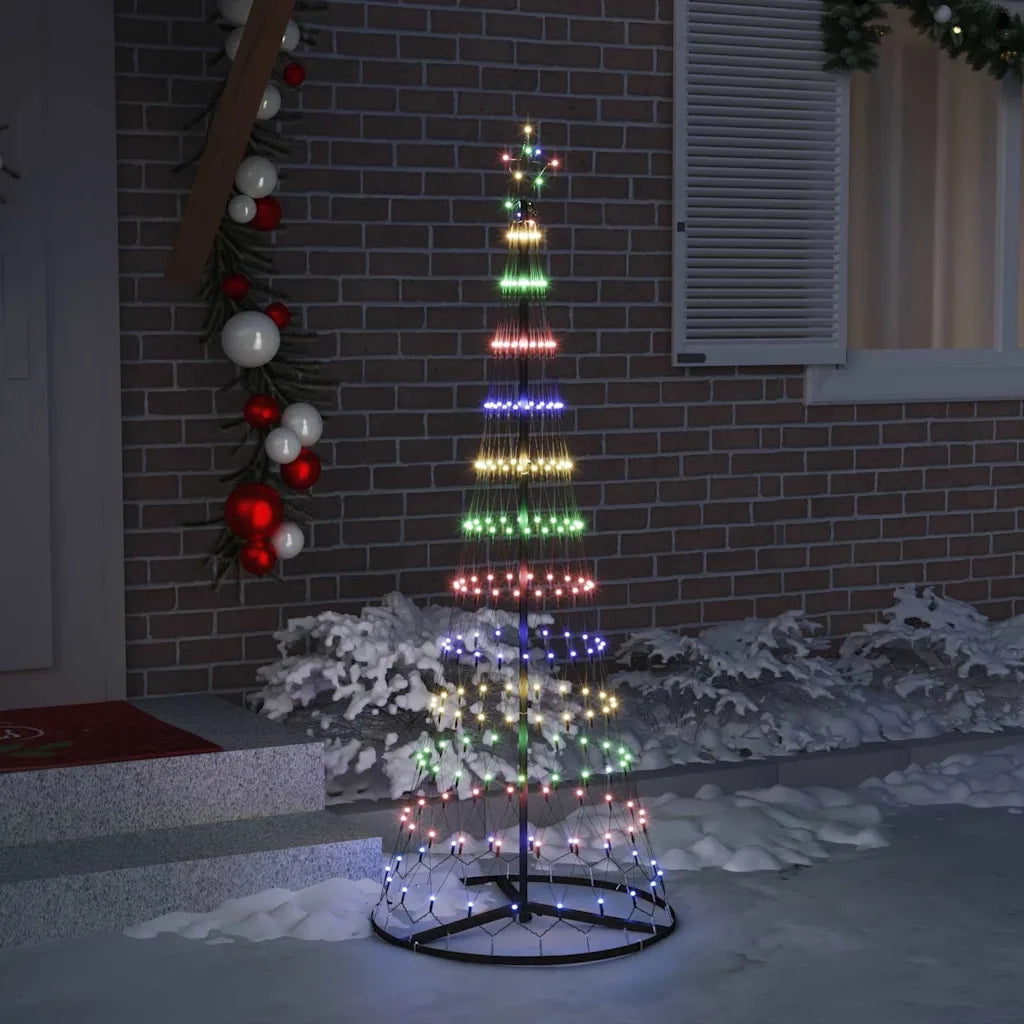 Albero di Natale LED con 230 LED Multicolore 184.5 cm Metallo 42018782