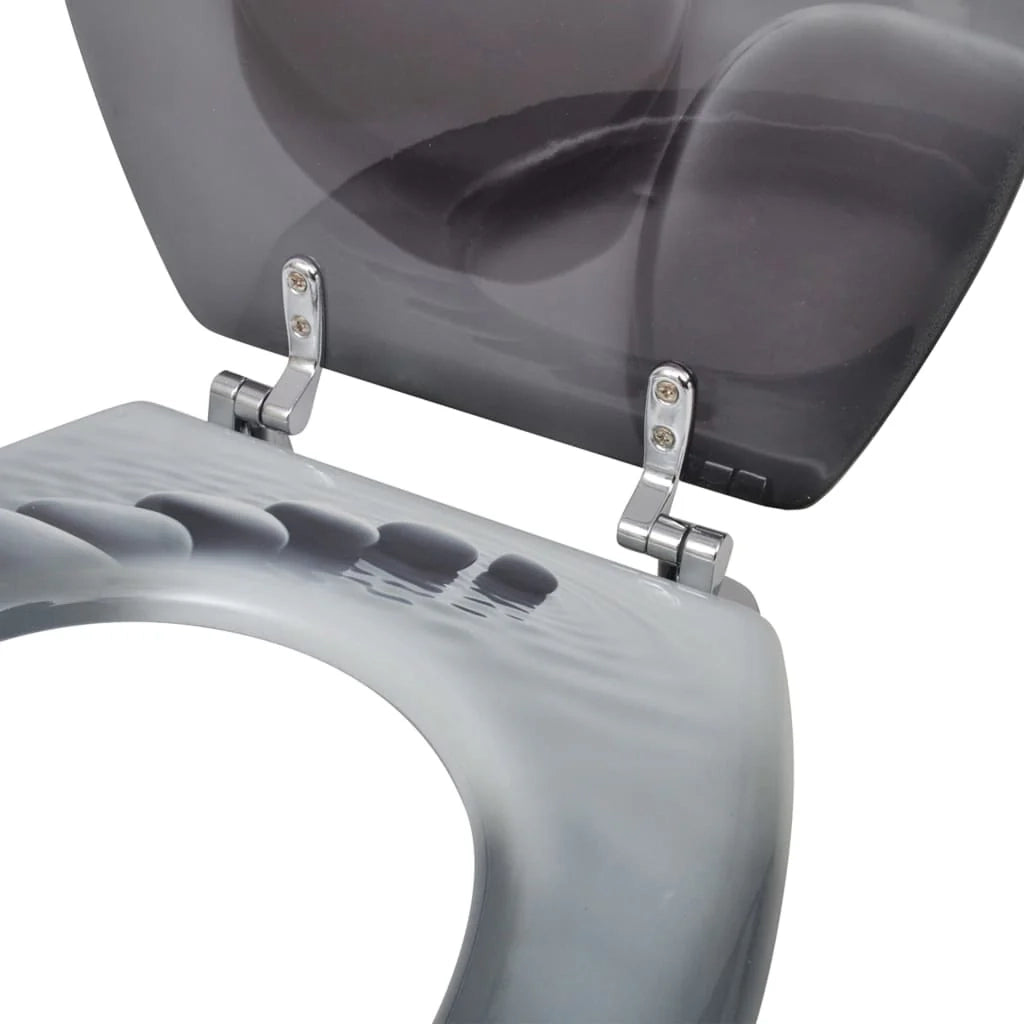 Sedile WC con coperchio MDF motivo pietra 02_0002881