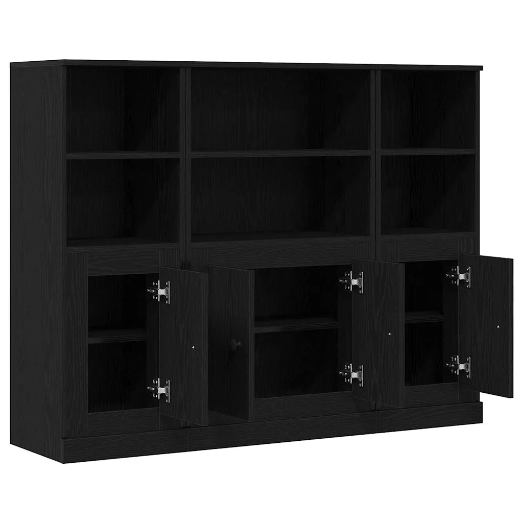Credenza Rovere Nero 132 x 35,5 x 103,5 cm Legno multistrato 3333077