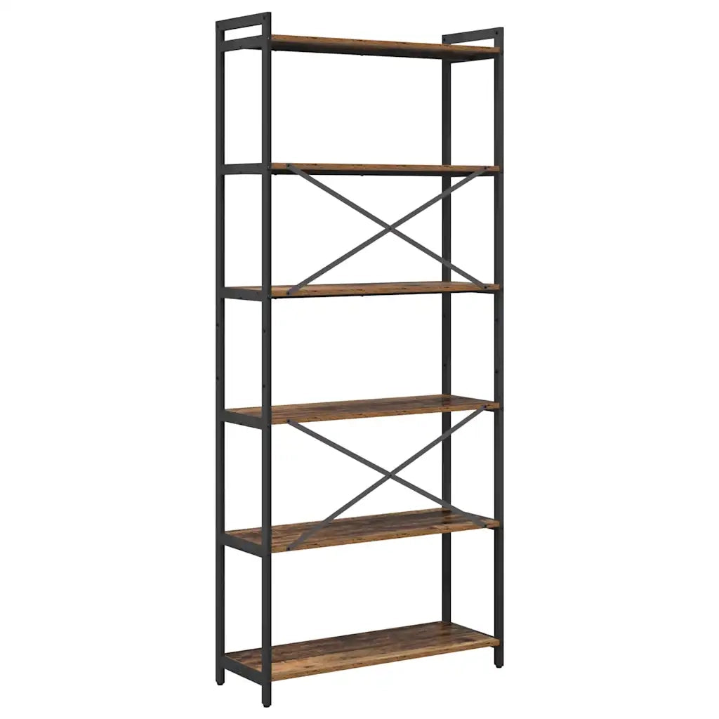 Libreria-Scaffale per Libri-Mobile di Stoccaggio Legno vecchio 40 x 30 x 85 cm Legno multistrato 292768
