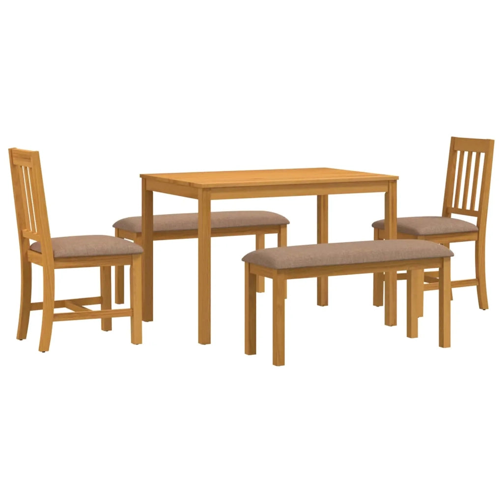 Set da pranzo 5 pz Grigio Legno di Quercia Massello 3430275