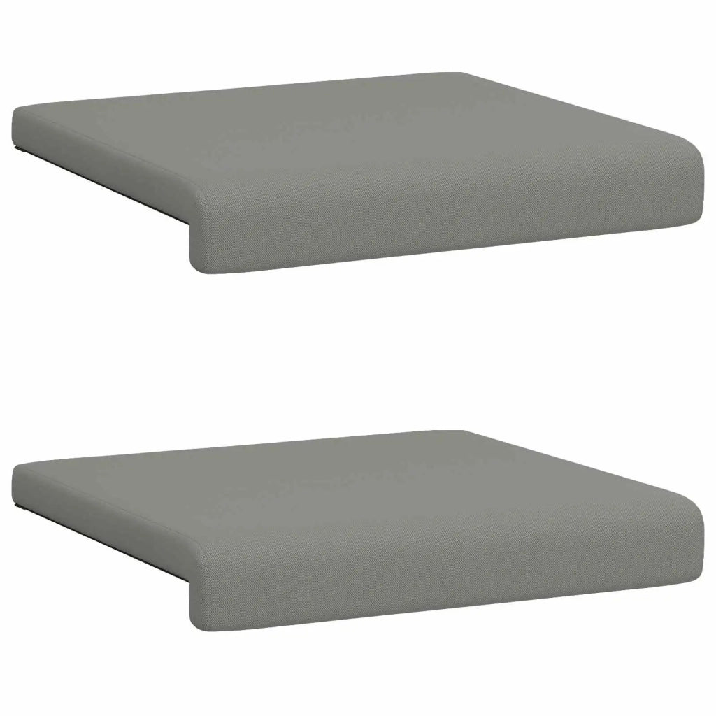 Cuscino per panchina 2 pcs Velvet testurizzato Grigio Scuro 42043083