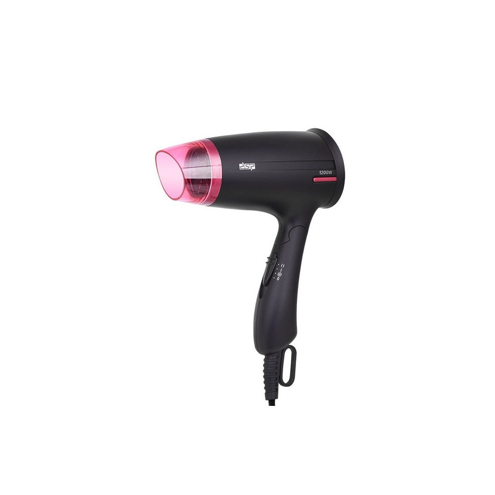 Trade Shop - Asciugacapelli Phono Da Viaggio Sport Pieghevole 1200 Watt 3 Velocita' F-30031 -