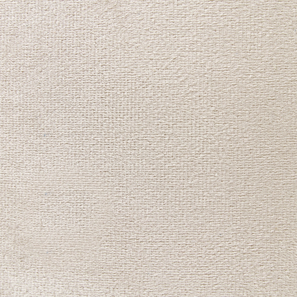 Pouf ottomana poggiapiedi rotondo in velluto di colore beige stile moderno soggiorno