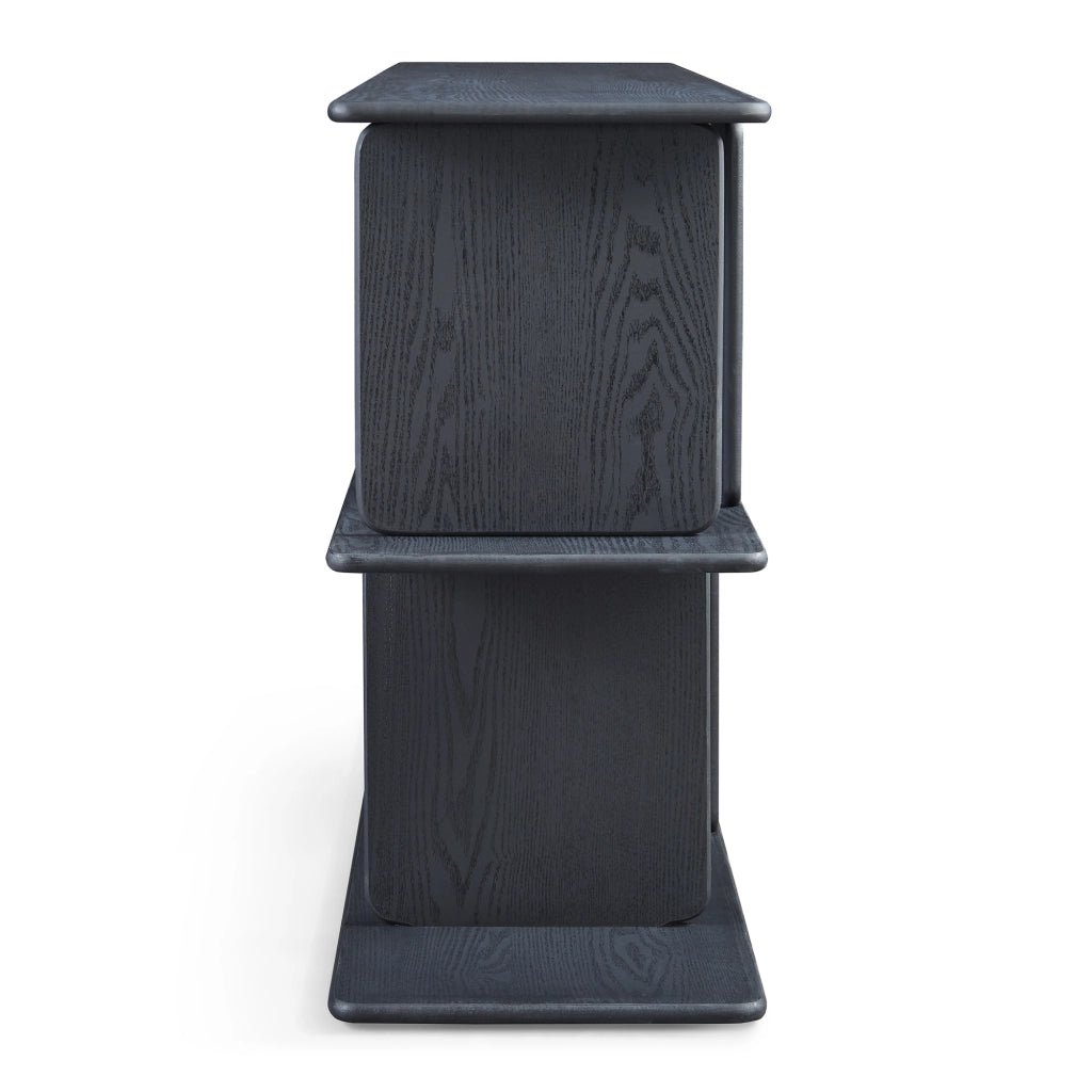 Scaffale da Terra Gäljami con 4 Scomparti Aperti 160 x 35 x 74 cm - Nero [en.casa]