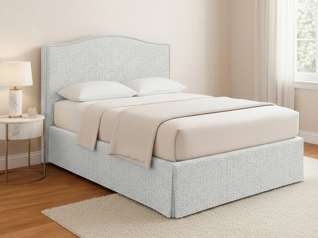 Blyth, Letto Piazza e Mezza Sfoderabile Made in Italy, Grigio Chiaro