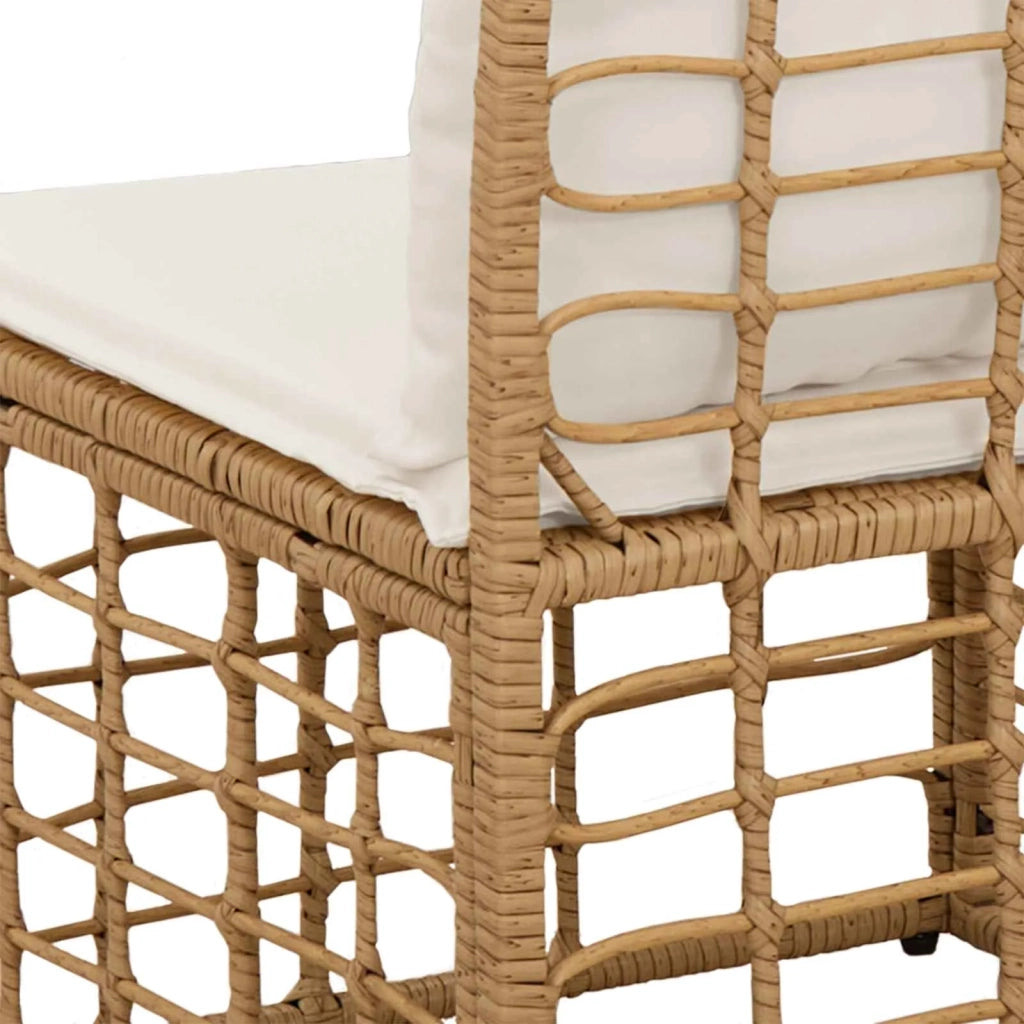 Divano da Giardino 4 Posti Senza Braccioli 4 pcs Naturale 42026736