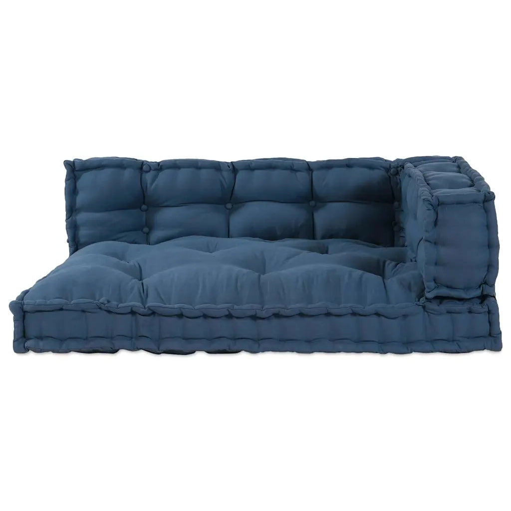 Cuscino per Divano Pallet 3 pz | Cuscini per sedie Indaco 120 x 80 x 38 cm Tessuto