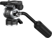 Tripode per fotocamera FH-02 3 kg carico testina fluida piastra di cambio rapido - compatibile con reflex e fotocamere senza specchio