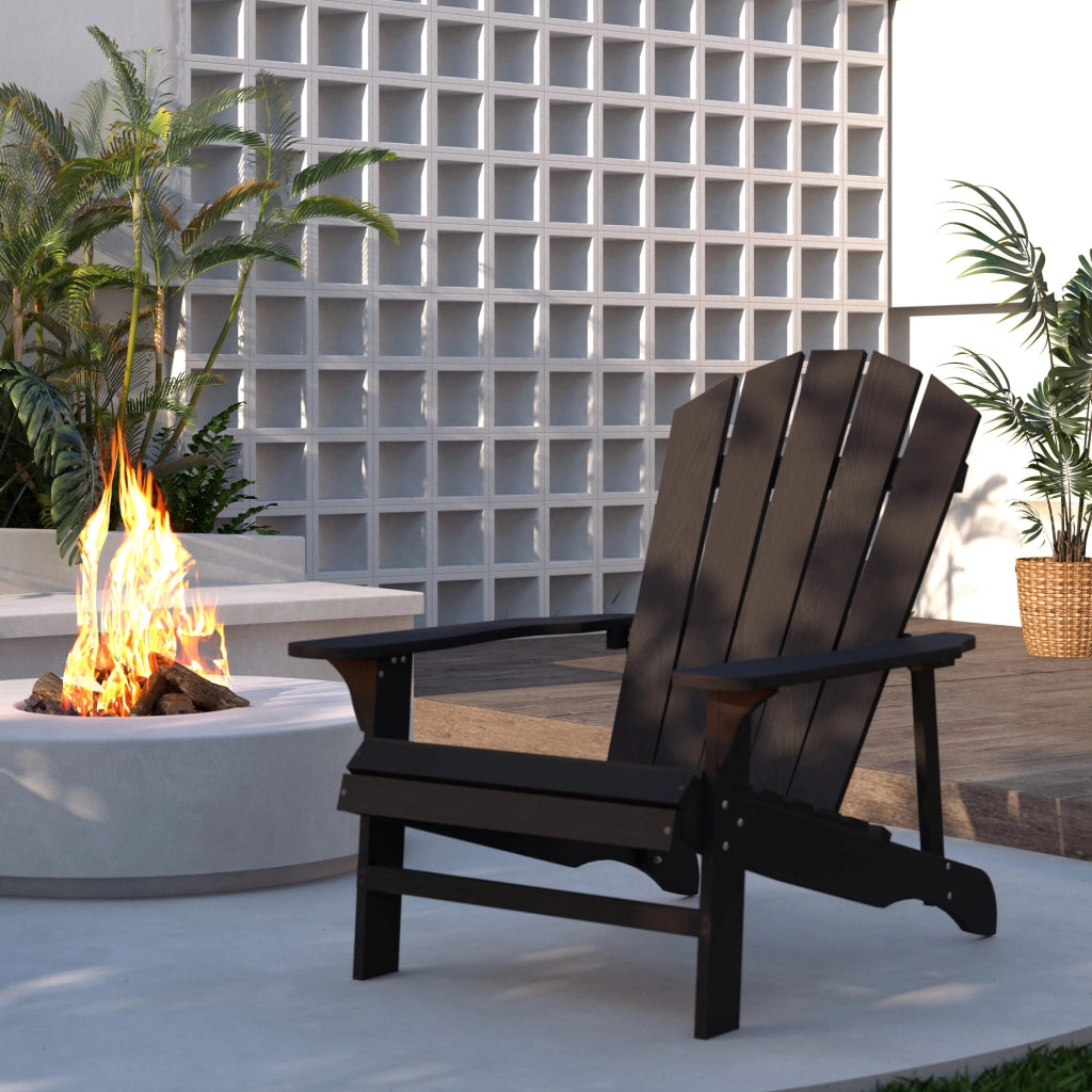 Sedia Adirondack ¨C zephmum ¨C Legno, Giardino, 89x101x97 cm