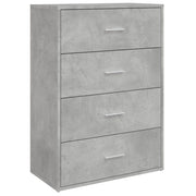 Buffet credenza cassettiera armadio mobile contenitore organizer per cucina soggiorno salotto 60 x 31 x 84 cm legno ingegnerizzato grigio 02_0031966