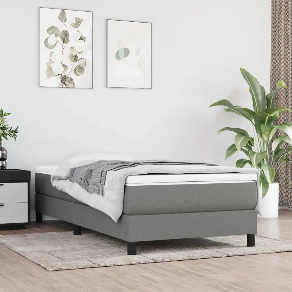 Materasso a Molle Insacchettate Rigidità Media Grigio Scuro 90x200x20 cm 347715