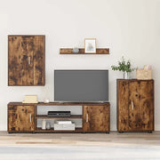 vidaXL Set di mobile TV da 4 pezzi 4 pcs Rovere affumicato