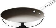 Pentola in acciaio inossidabile, 24 cm, rivestimento ceramico, induzione, pentola antiaderente per tutti i tipi di fuoco, PTFE libero, PFAS libero, sicura in forno, resistente alla lavastoviglie