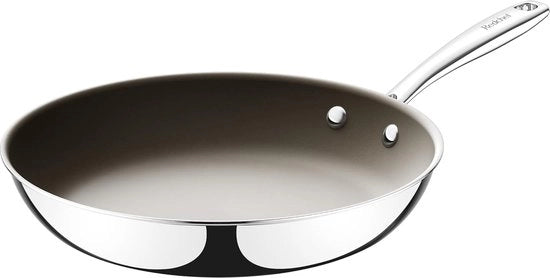 Pentola in acciaio inossidabile, 24 cm, rivestimento ceramico, induzione, pentola antiaderente per tutti i tipi di fuoco, PTFE libero, PFAS libero, sicura in forno, resistente alla lavastoviglie