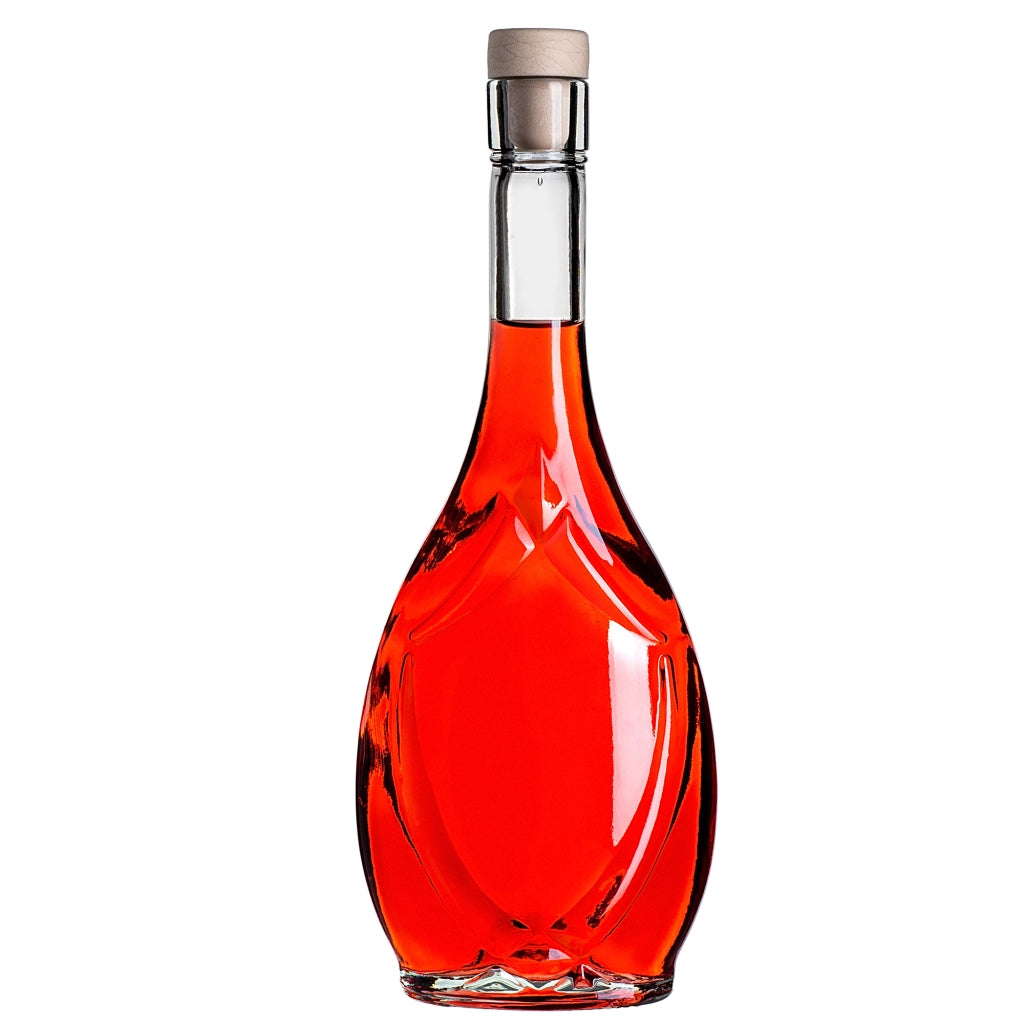 KADAX Icona Bottiglia in vetro da 500 ml (0,5 l) Bottiglie da vino 10 pezzi + tappo di sughero