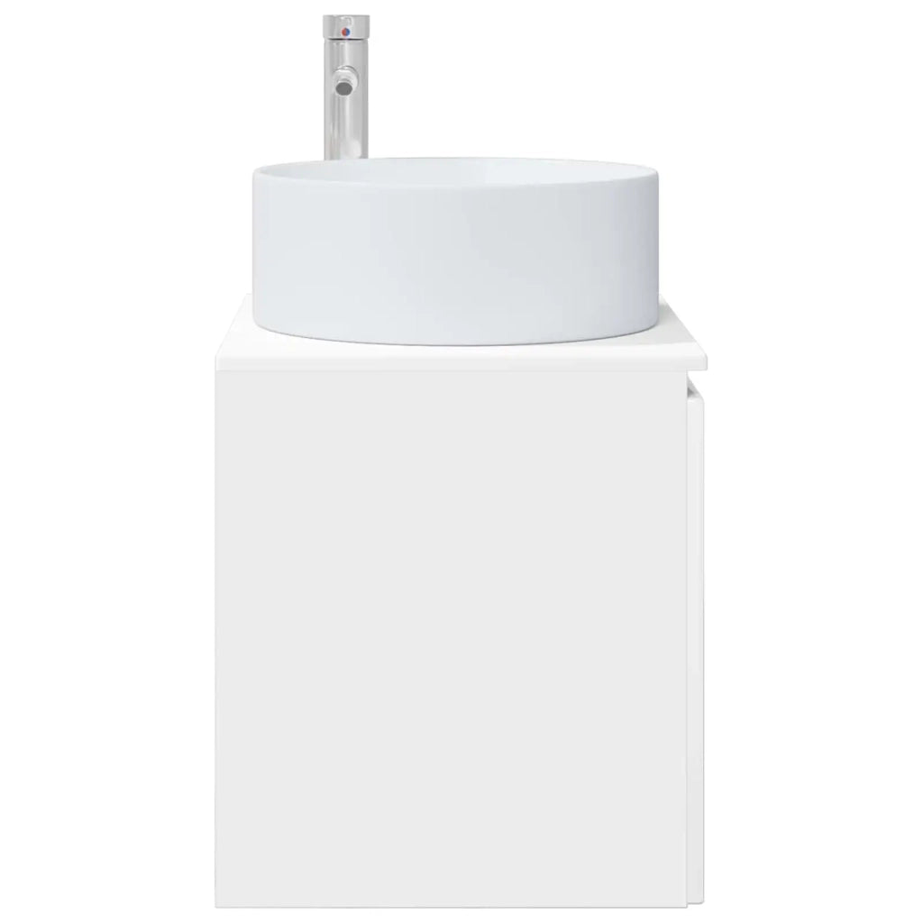 Mobile lavabo da parete Bianco Lucido 49,5 x 44,5 x 65,5 cm 890466