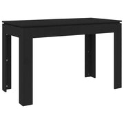 Tavolo da Pranzo | Tavolo da cucina Nero 120x60x76 cm in Legno Multistrato