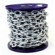 Trade Shop - Catena Di Sicurezza In Ferro Zincato Saldata Catene Genovese Bobina 3 Metri -