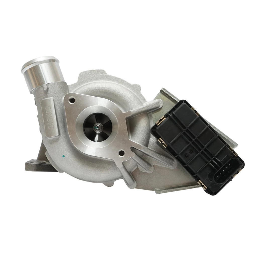 Turbocompressore per Ford Transit 2.4 TDCI, con motore Duratorq e codici OEM 1020183, 1219310, 1355059, 1355066, 3C1Q6K682FA, 6C1Q6K682EM / EE / EF, 6C1Q6K682EK / EL, YC1Q6K682AE / BF / DA.