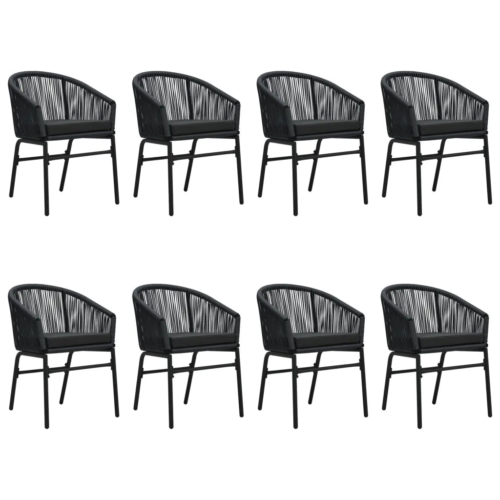 Set da Pranzo da Giardino 9 pz Nero 3099226