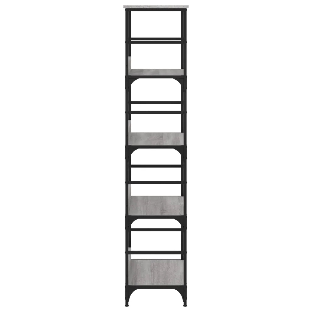 vidaXL Libreria Grigio Sonoma 50x33x153 cm in Legno Multistrato