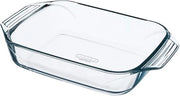 Scatola di cottura in vetro di borosilicato trasparente 6 x 35 x 23 cm