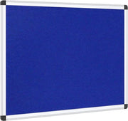 Pannello di lavoro tessuto/velluto - telaio in alluminio - 90 x 60 cm - blu